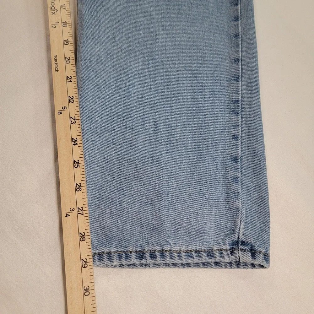 Levis 550 Relaxed Fit Tapered Leg Light Wash Blue Denim Jeans W36 L30 Mens
